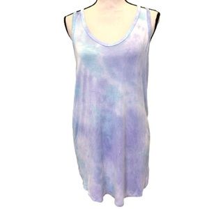 Betsy Johnson Purple and Blue Tie Dye Dress